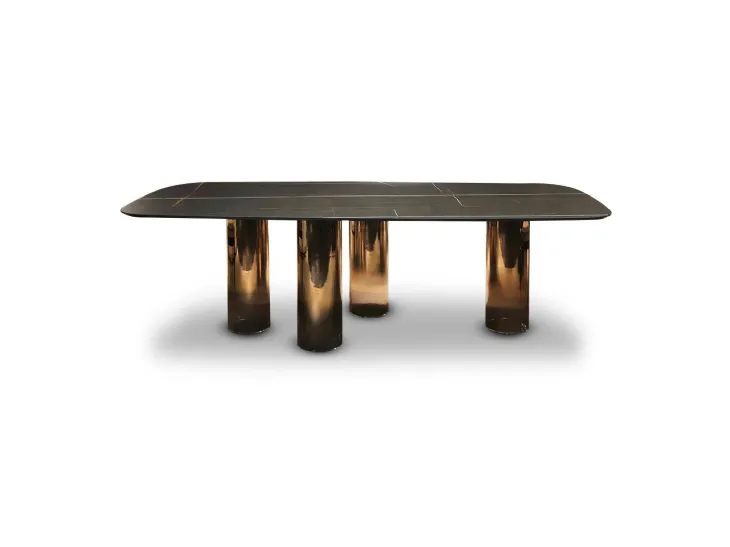 Chilly glass design table by Reflex